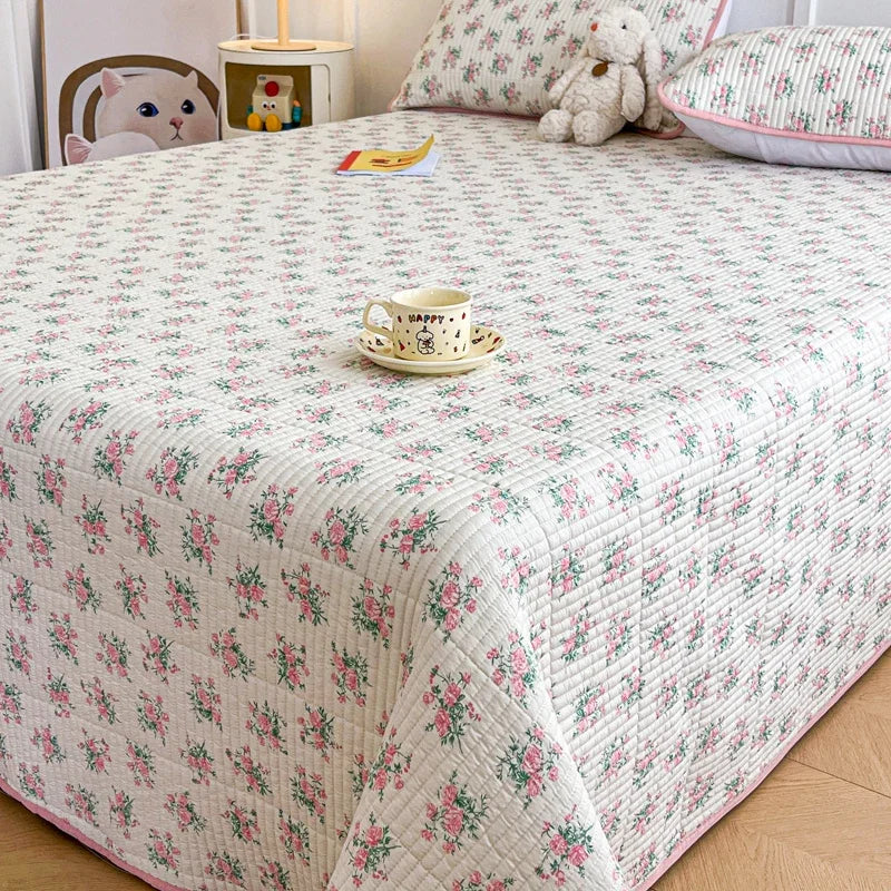 Skin-friendly Bed Cover Printed Bedspread Double Side Design Blanket Home Bedsheet Soft Bedspreads cubrecama (No Pillowcase)