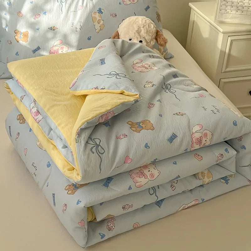 Summer Pure Cotton Quilts Blankets Bedroom Soft Cool Air Conditioner Quilt Comforter Bedspread Twin Queen King Bedding Quilts
