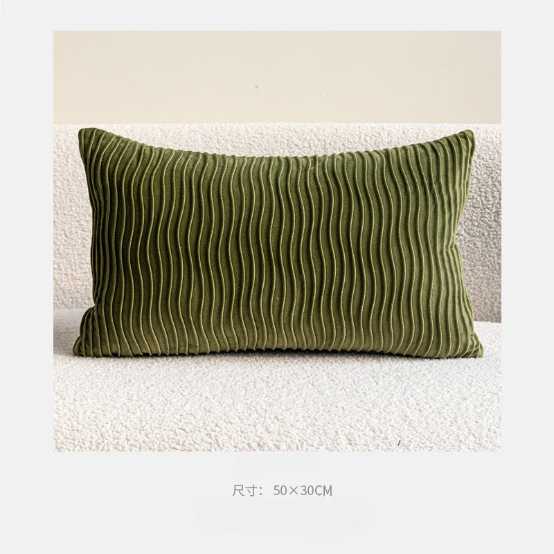 Modern Luxury Lumbar Pillow Cover 12x20in High Density Embroidered Jacquard Pillow Covers Decorative Home Decor for Sofa Bedroom