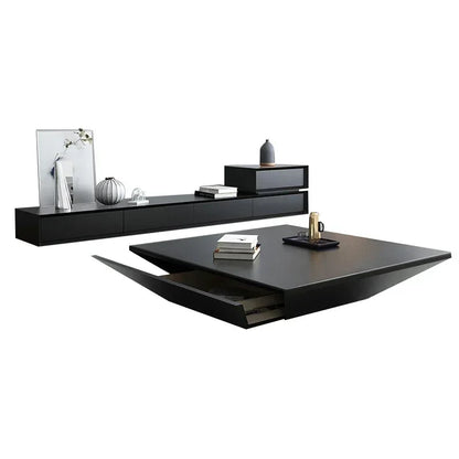 Nordic Modern Simple Square Creative Living Room TV Cabinet and Tea Table Combination
