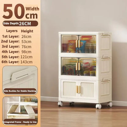 Large Capacity Multifunction Storage Cabinet Dustproof Wardrobe Folding Home Organization Solution