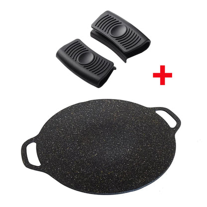 Grilling Pan Non-stick Baking Dishes Pans Multi-purpose Induction Cooker for Outdoor Camping Kitchen Bakeware Household Tools
