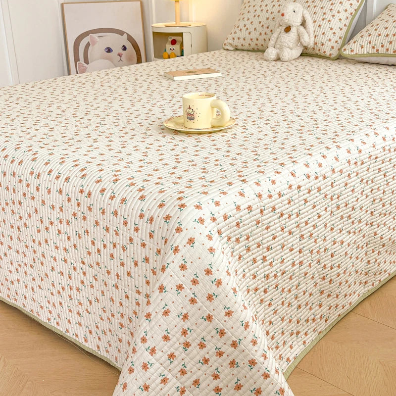 Skin-friendly Bed Cover Printed Bedspread Double Side Design Blanket Home Bedsheet Soft Bedspreads cubrecama (No Pillowcase)