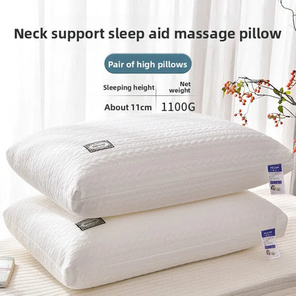No-Collapse No-Deformation Pillow Core, High Support Cervical Pillow, Knitted Cotton Single Pillow Insert
