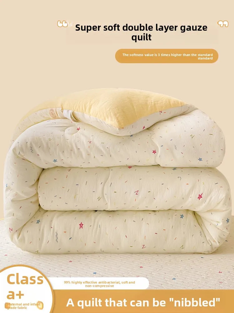 A-Class Double-Layer Thiened Warmth Blanket Core for Renting Houses Spring Autumn Winter Use Home Bedroom Dormi Four-Pi...