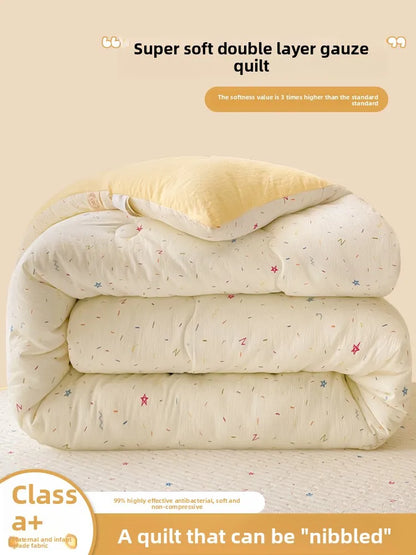 A-Class Double-Layer Thiened Warmth Blanket Core for Renting Houses Spring Autumn Winter Use Home Bedroom Dormi Four-Pi...
