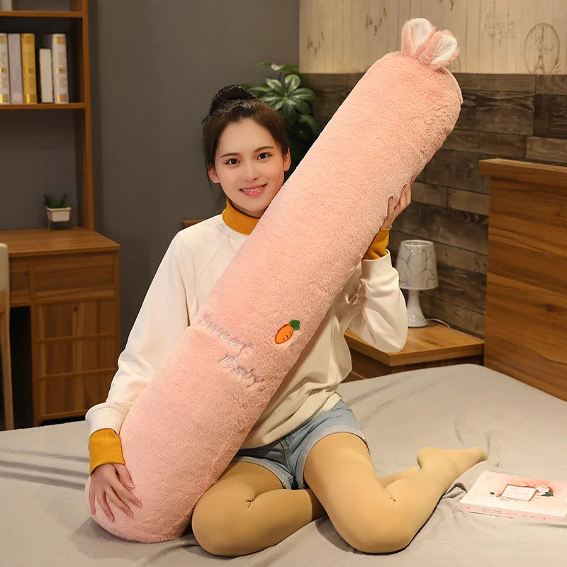 Large Size Cylinder Pillow Long Pillowcase Detachable Waable Soft Cute Bed Pillow Women's Sle Modern Simple Home Fabric
