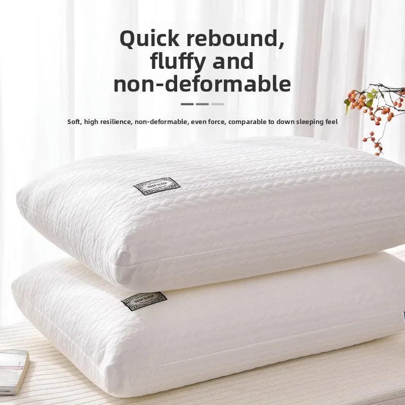 No-Collapse No-Deformation Pillow Core, High Support Cervical Pillow, Knitted Cotton Single Pillow Insert
