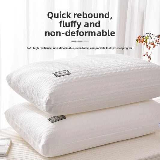 No-Collapse No-Deformation Pillow Core, High Support Cervical Pillow, Knitted Cotton Single Pillow Insert