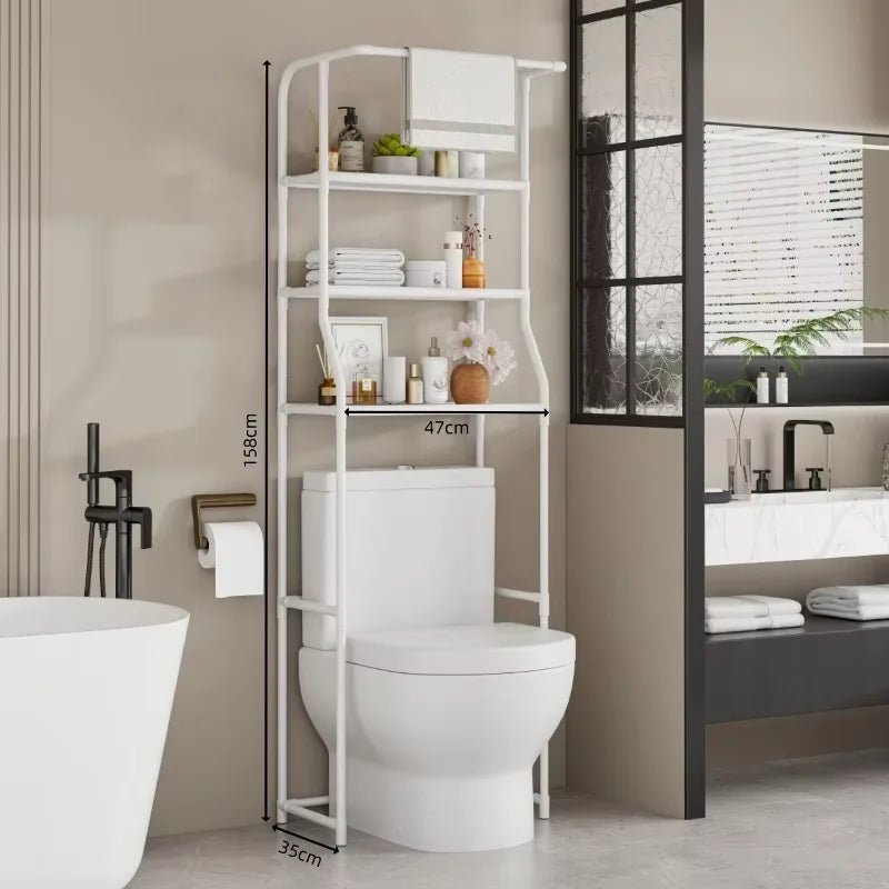 Storage Shelf For Bathroom Space Washing Machine Rack Saver Over Toilet Rack For Bathroom Floor Home Organizer Clearance Sale