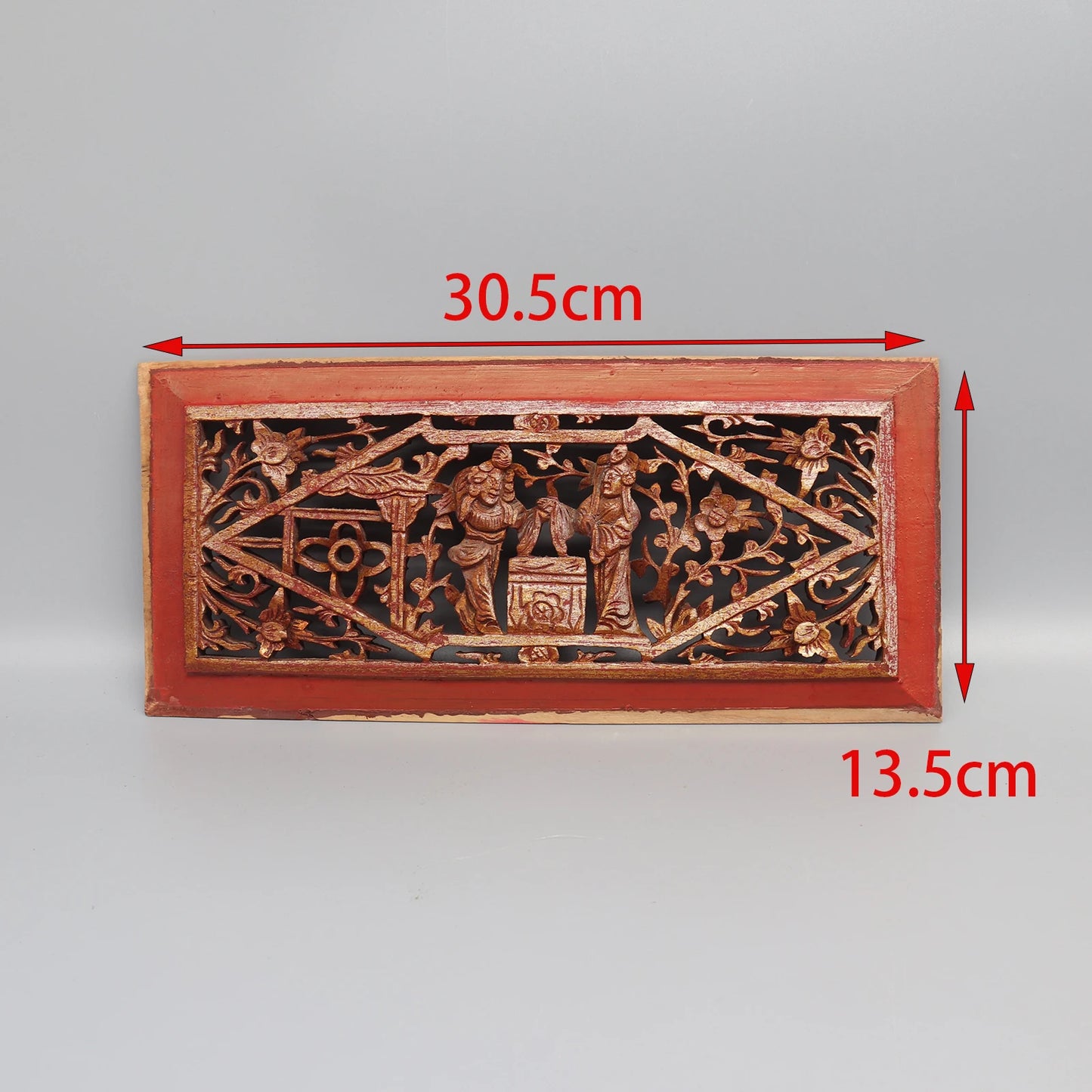 Old Wooden Carving Panels from Canopy bed, Wall Decoration
