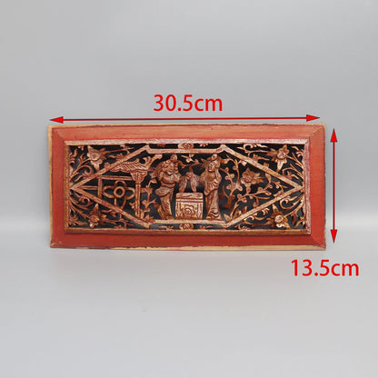 Old Wooden Carving Panels from Canopy bed, Wall Decoration