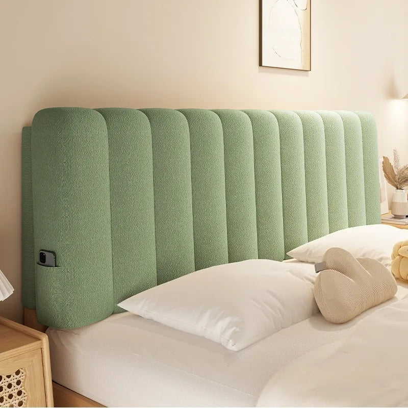 Plush Bed Head Cushions Simple Soft Ergonomic Headboard Cushions Aesthetic Lazy Pillows Home Textile Bedroom Pad Ornaments