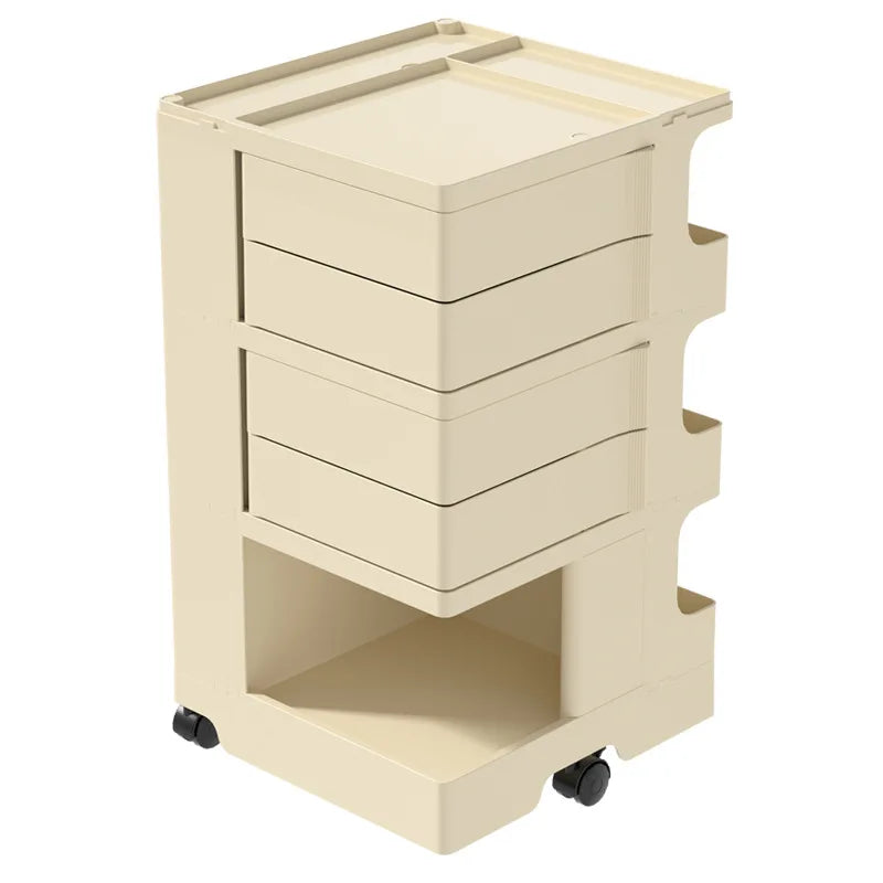 Rotating Storage Cabinet Home Storage Bedside Cabinet Large Capacity Floor-standing Snack Cabinet