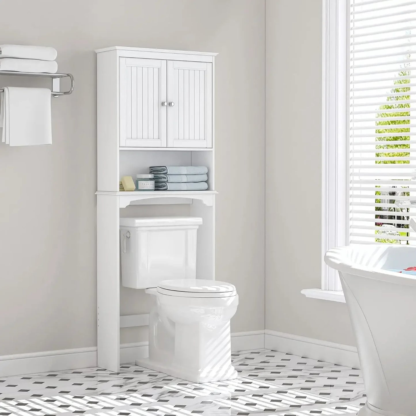 %a Over The Toilet Storage Cabinet, Bathroom Shelf Over Toilet, Bathroom Storage Cabinet Organizer