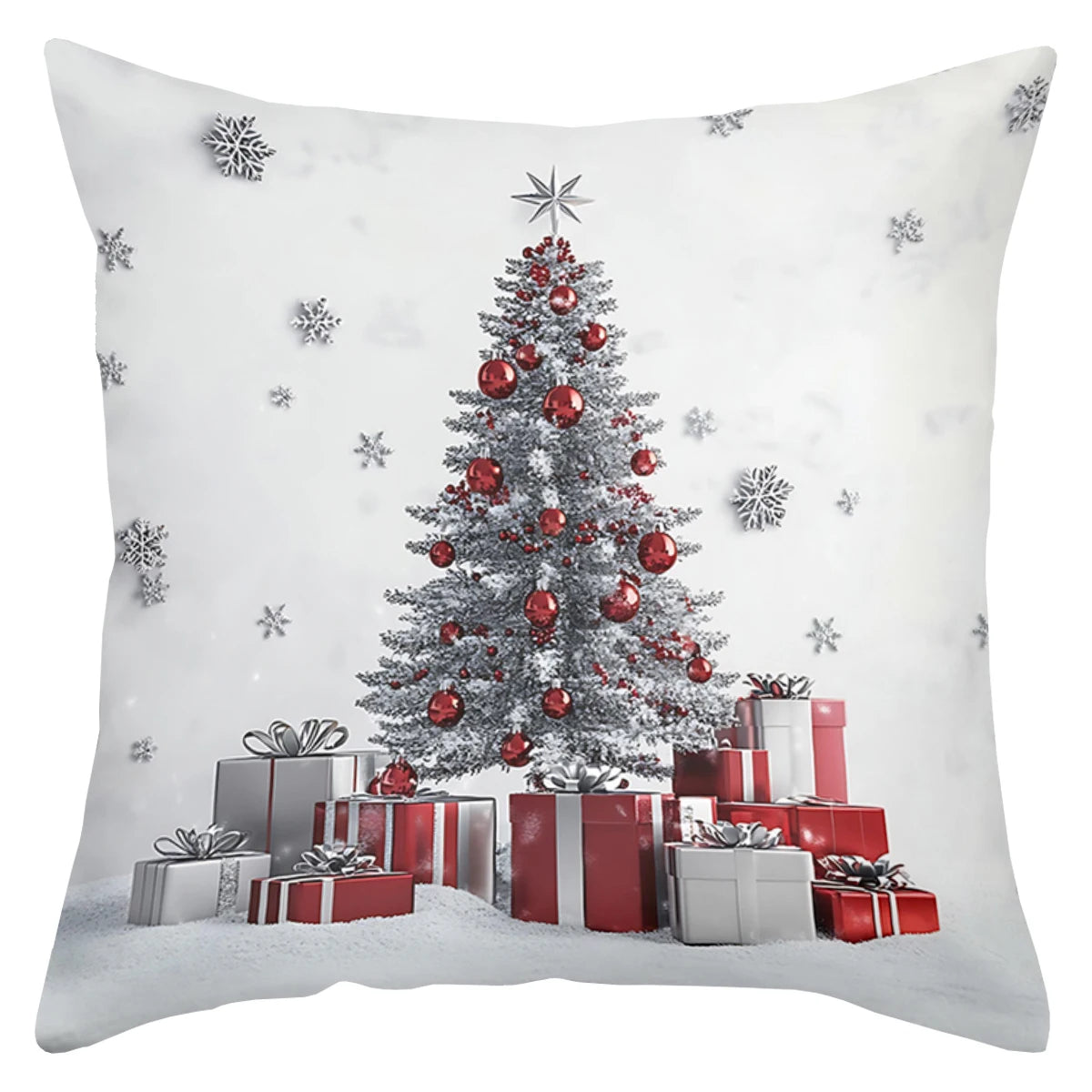 Christmas Themed Decorative Throw Pillow Covers Polyester pillowcase, sofa decorative cushion cov
