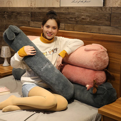 Large Size Cylinder Pillow Long Pillowcase Detachable Waable Soft Cute Bed Pillow Women's Sle Modern Simple Home Fabric