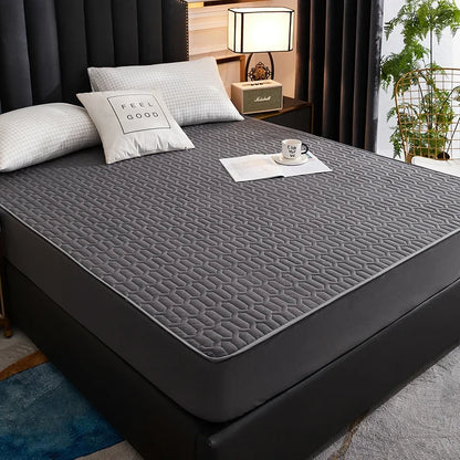Waterproof Thicken Mattress Pad Protector Adjustable Fitted Sheets Bed Covers Anti-bacterial Pad for Bed 120x200 160x200 180x200