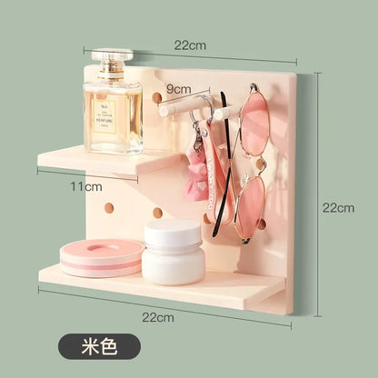 Home Decor Wall Shelves Decoration Hole Board Wall Storage Rack Storage Shelf Kitchen Bedroom Hanging Wall Shelves Wall Decor