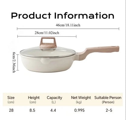 DONNOR Ceramic Cookware Sets Pots and Pans Set Nonstick  Induction Cookware Kitchen Cooking Set with Frying Pans Set