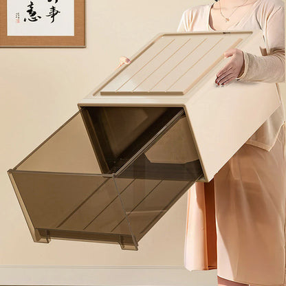 Storage Box Space-Saving Bedroom Organizer Boxes Brown Drawer Storage Cabinet Clothes Toys Shoes Socks Quilt Sorting Storage Box