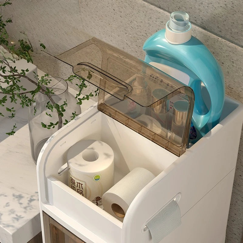 Bathroom Crack Storage Shelves Multifunctional Organizer Shelf Removable Organizers Rack Racks with Wheels Bathroom Furniture