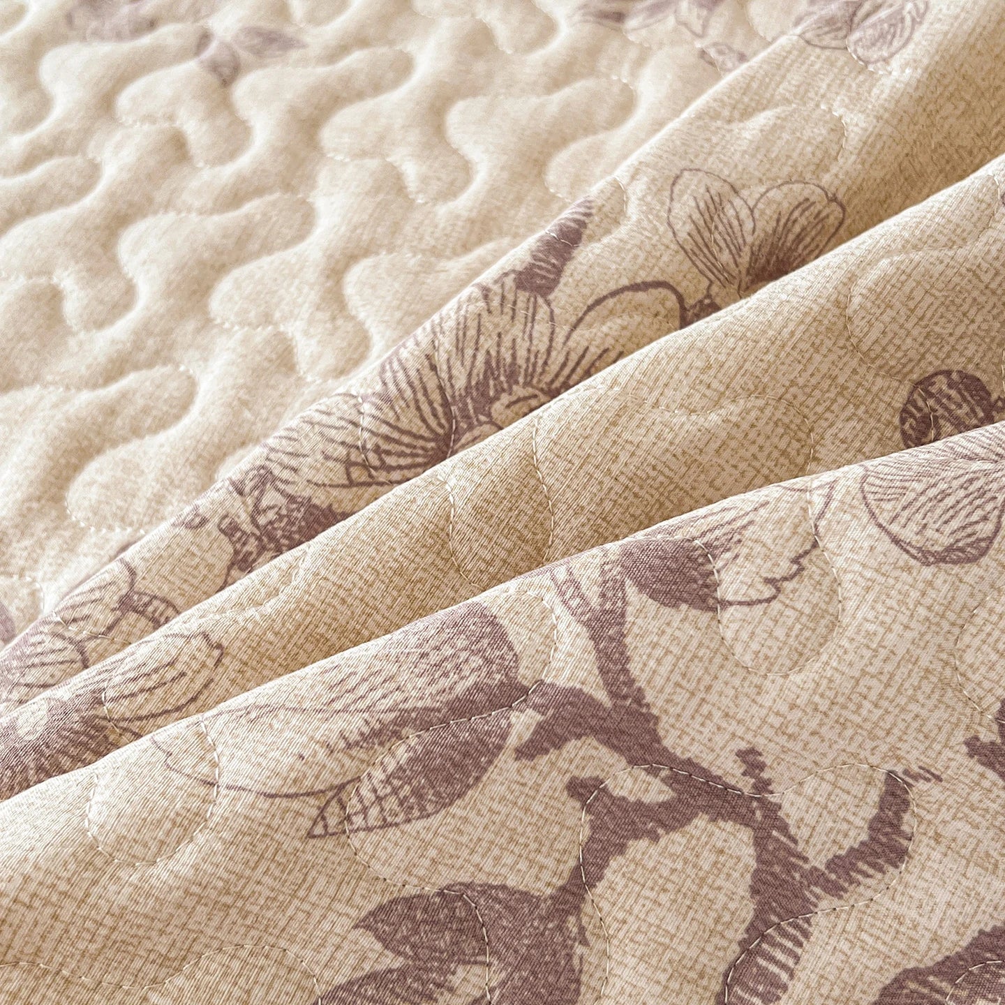 1pc Quilted Bedspread with Ruffles Thickened Flower Printed Bed Cover Queen/King Size Bedspreads colchas y coverlets 침대 패드