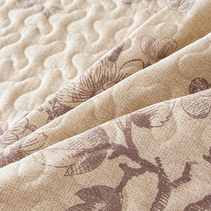 1pc Quilted Bedspread with Ruffles Thickened Flower Printed Bed Cover Queen/King Size Bedspreads colchas y coverlets 침대 패드