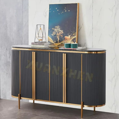 Living Room Furniture Black Sideboards Luxury Sideboard Buffet Cabinet Kitchen Sideboards Kitchen Cabinetsdrawer Type Storage Li