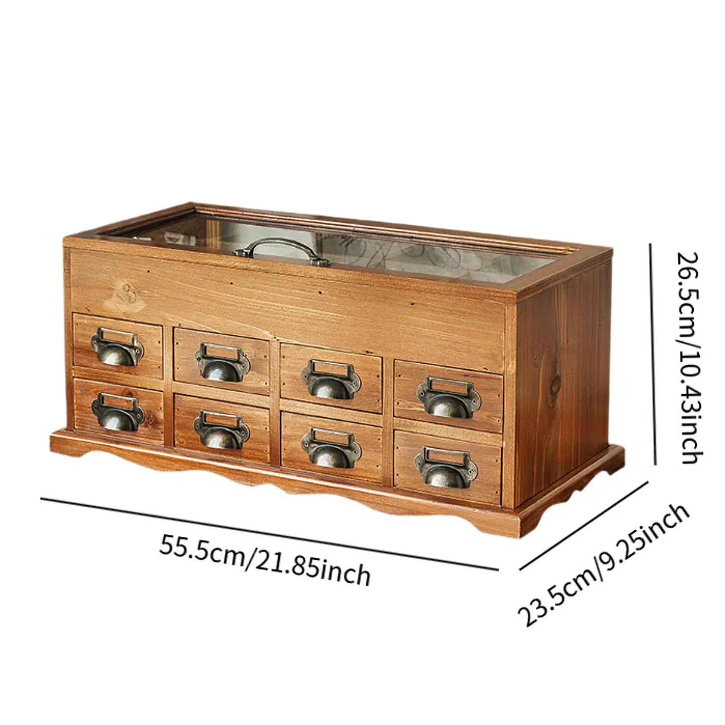 Desktop Craft Storage Drawer Box Wood Storage Box Multipurpose Storage Container
