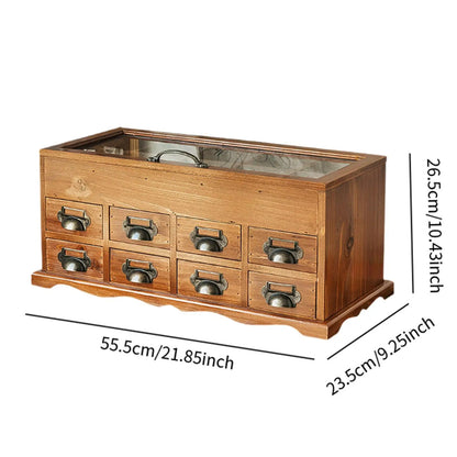 Desktop Craft Storage Drawer Box Wood Storage Box Multipurpose Storage Container