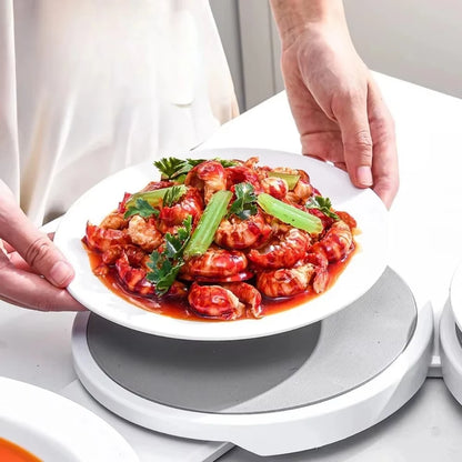 Kitchen Dining Table Turntable Kitchen Countertop Turntable 360 Degree Rotation Versatile Heat Resistant for Rectangular Table