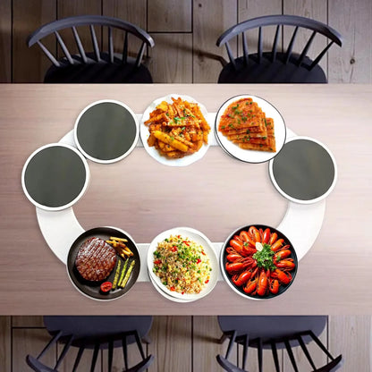Kitchen Dining Table Turntable Kitchen Countertop Turntable 360 Degree Rotation Versatile Heat Resistant for Rectangular Table
