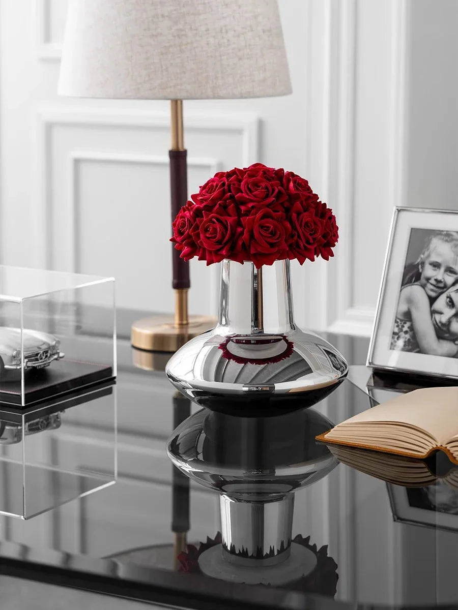Stainless Steel Vase for Flowers Mini Vases for  Decoration Home Dinner Table Wedding Living Room Scandinavian Gifts