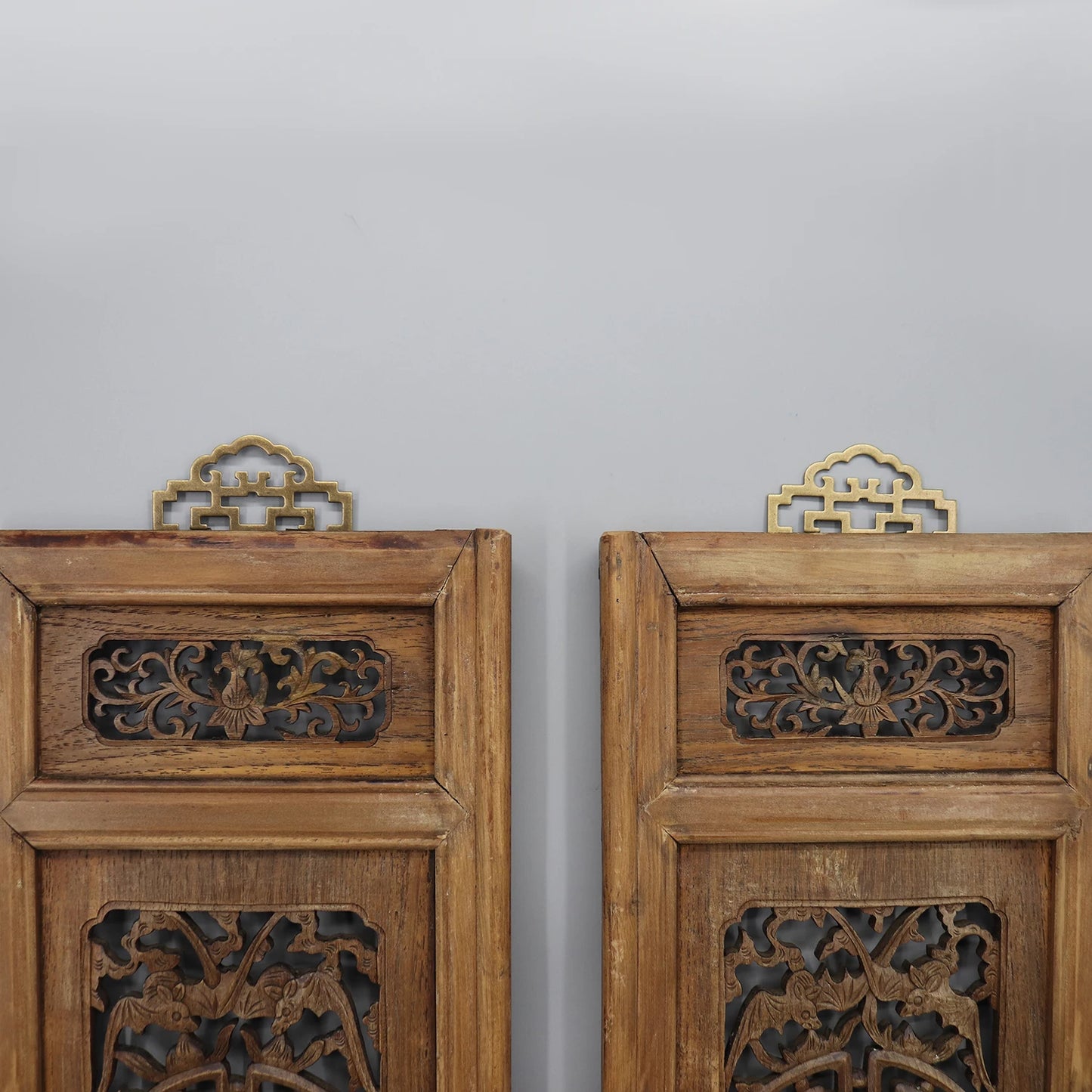 Old wooden carvings,  Set of 2 old panels, wall hangings, Chinese anique