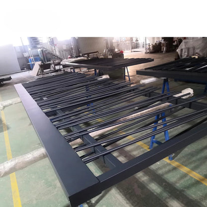Automatic aluminum alloy power coating gate design garden aluminum fence and gate