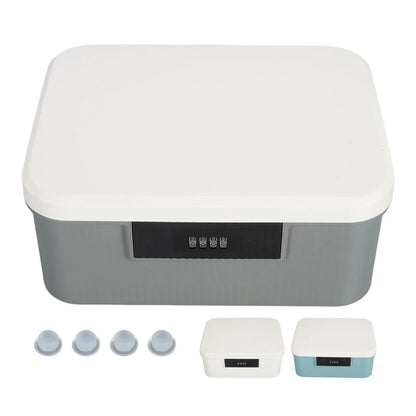 9L Capacity Lockable Storage Trunk Lockable Storage Trunk for Files Document Organizer Double Layer Password Storage Locking Box
