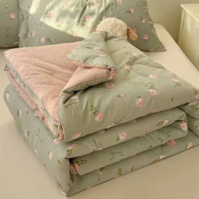 Summer Pure Cotton Quilts Blankets Bedroom Soft Cool Air Conditioner Quilt Comforter Bedspread Twin Queen King Bedding Quilts