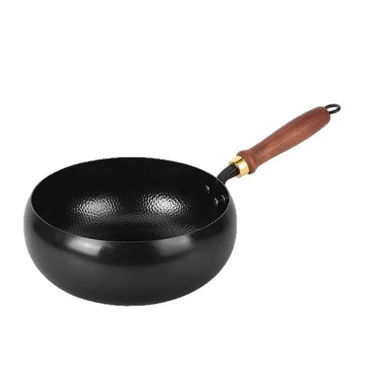 Big belly pot, handmade forging, small frying pan, mini small iron pot, uncoated, non stick, household cooking iron pot