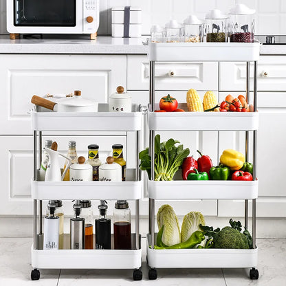 Bathroom cabinet removable bathroom storage rack storage rack gap storage rack side seam organizer rack