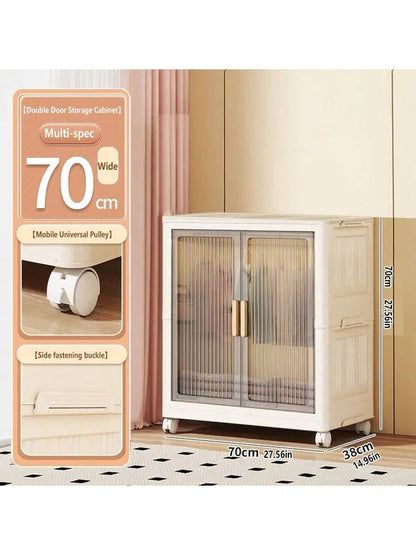 Large Capacity Multifunction Storage Cabinet Dustproof Wardrobe Folding Home Organization Solution