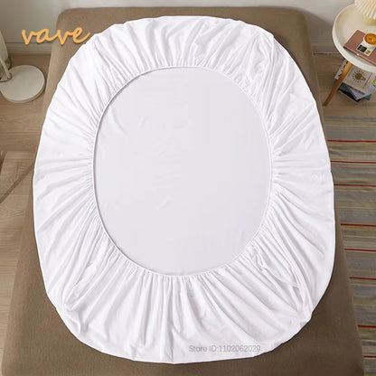 Fitted Bed Sheet with 360 Elastic Band Mattress Protector Cover Bedspreads for Single Double King Queen Size Bed Sheet 160x200
