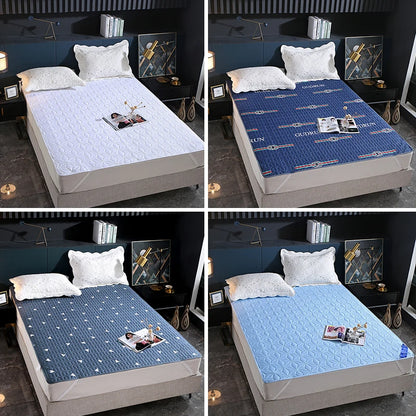 Waterproof Bedspread Bed Cover On The Bed Non-slip Breathable Mattress Protector with Elastic Band Anti-dirty Mat for Home Hotel