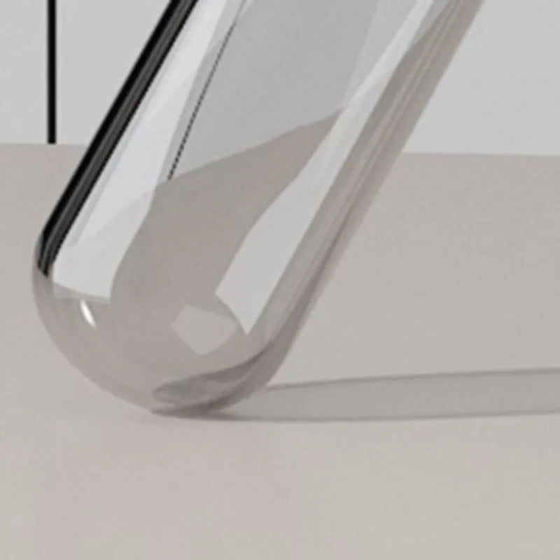 Nordic Modern Artistic Vases Simple Glass Tubular Living Room Desktop Vases Leather Bracket Handmade Luxury Personal Home Decor