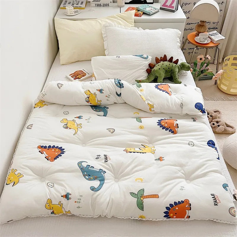 120x150cm Baby Quilt Blanket Four Season Kids Sleeping Blanket Washable Home Nursery School Children Blanket Quilt Bedding
