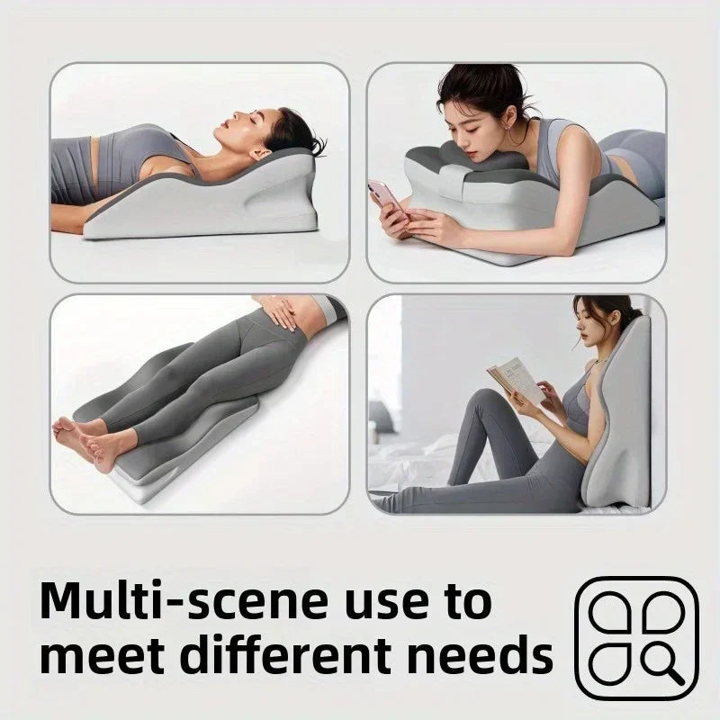 Multifunctional pillow for playing with mobile phone, lying in bed and reading, with backrest and neck support