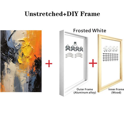 Original Hand-Painted 3D Texture Wall Art for Living Room And Bedroom Unique Gift Idea