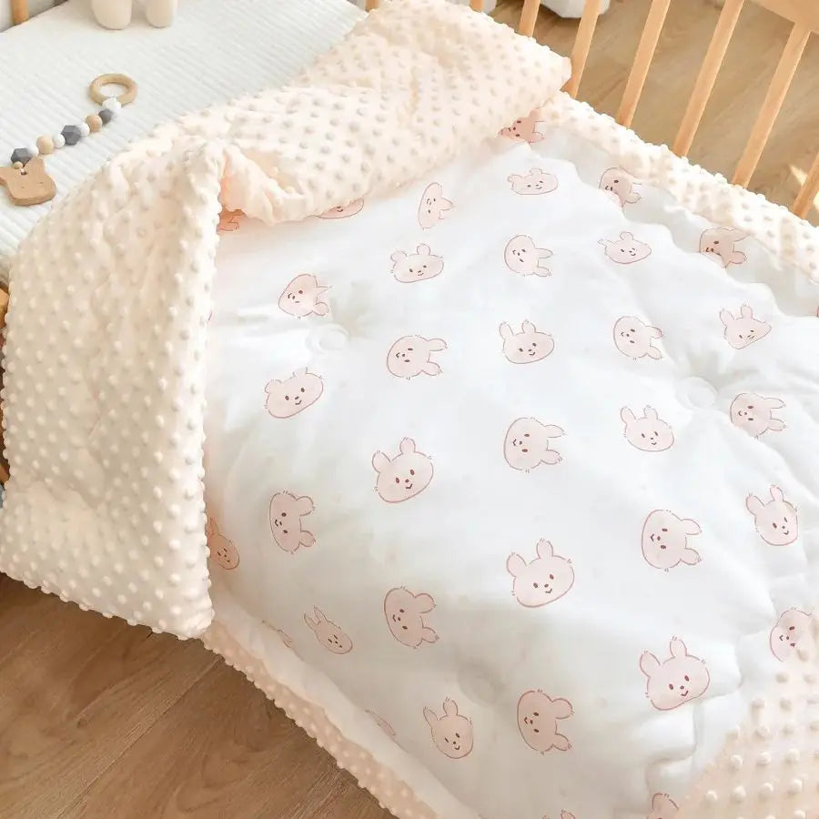 100x120cm Baby Quilted Blanket Summer Soft Nap Cover Bed Blanket Newborn Infant Swaddle Wrap 4 Seasons Coverable Quilt blanket
