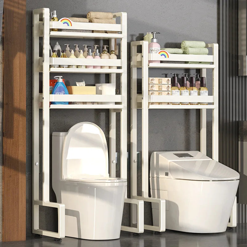 Cabinet Bathroom Standing Holder Over The Toilet Storage Rack Balcony Floor Toilet Rack Multi-Functional Toilet Simple Storage