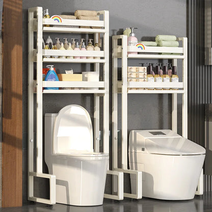 Cabinet Bathroom Standing Holder Over The Toilet Storage Rack Balcony Floor Toilet Rack Multi-Functional Toilet Simple Storage